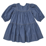 Girls Sawyer Dress (Chambray)
