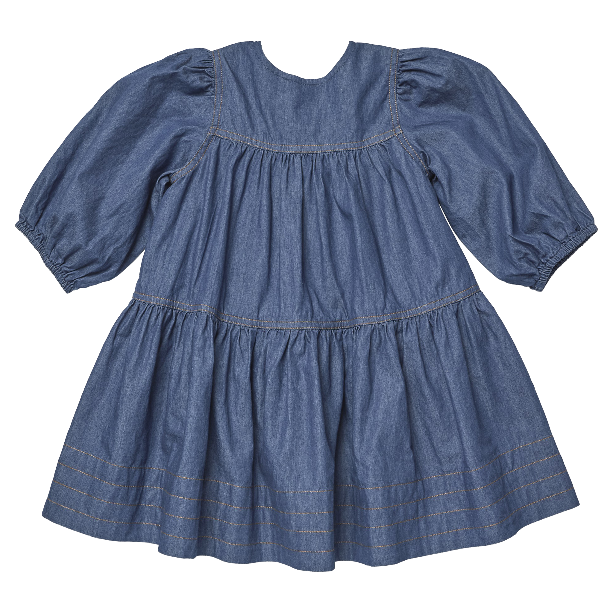 Girls Sawyer Dress (Chambray)