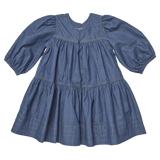 Girls Sawyer Dress (Chambray)