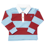 Boys Albert Rugby Shirt (Blue Maroon)