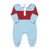 Baby Boys Albert Rugby Jumper (Blue Maroon)