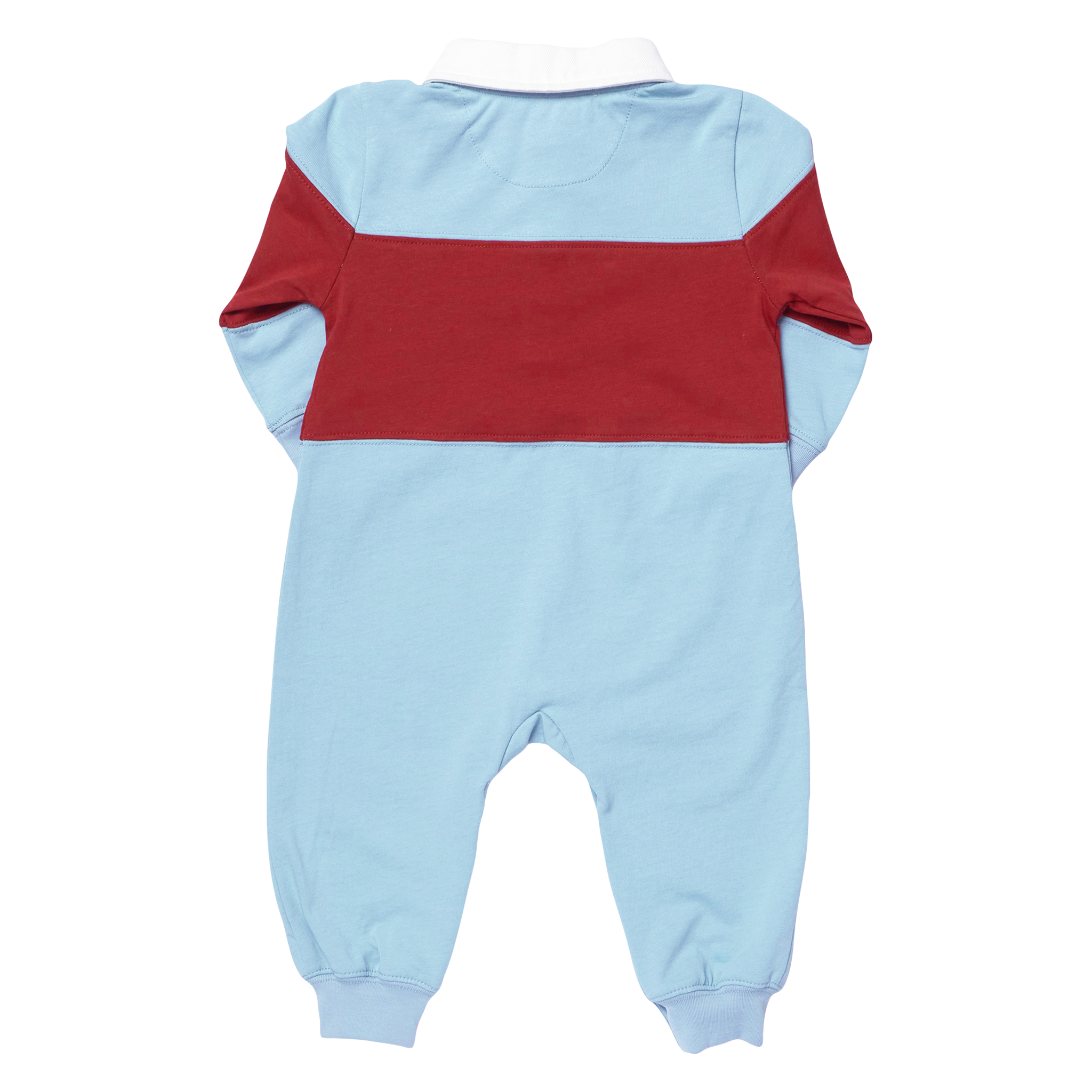 Baby Boys Albert Rugby Jumper (Blue Maroon)
