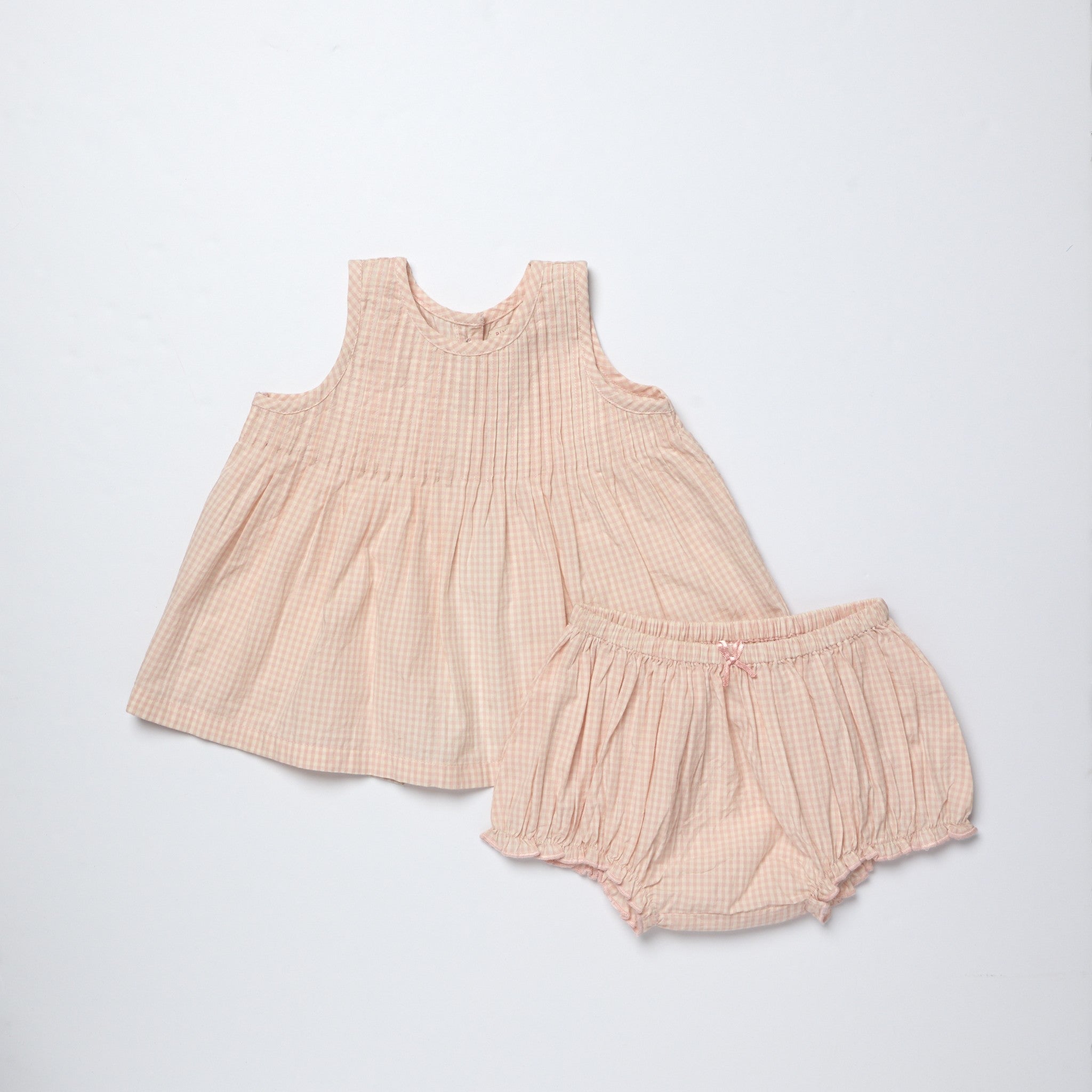 Baby Girls Jaipur 2-Piece Set (Pink Gingham)
