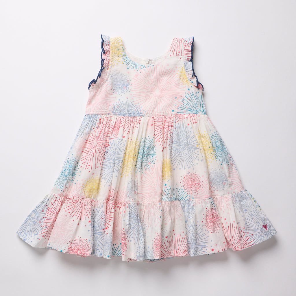 Girls Kelsey Dress (Fireworks)