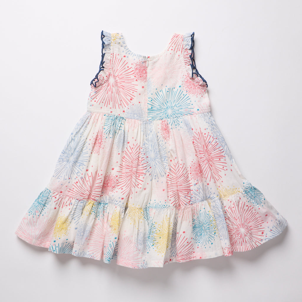 Girls Kelsey Dress (Fireworks)