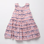 Girls Eloise Dress (Pink Bows)