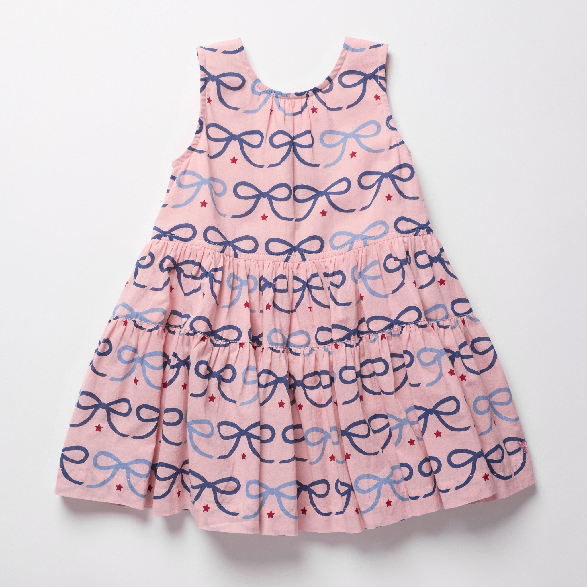 Girls Eloise Dress (Pink Bows)