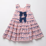 Girls Eloise Dress (Pink Bows)
