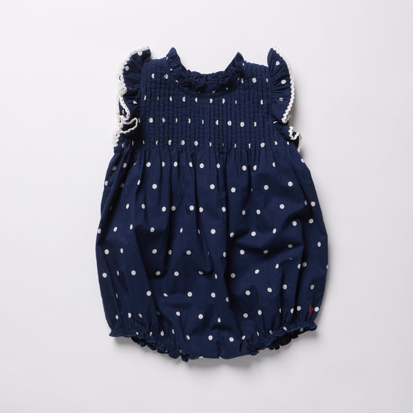 Baby Girls Jaipur Bubble (Navy Dot)