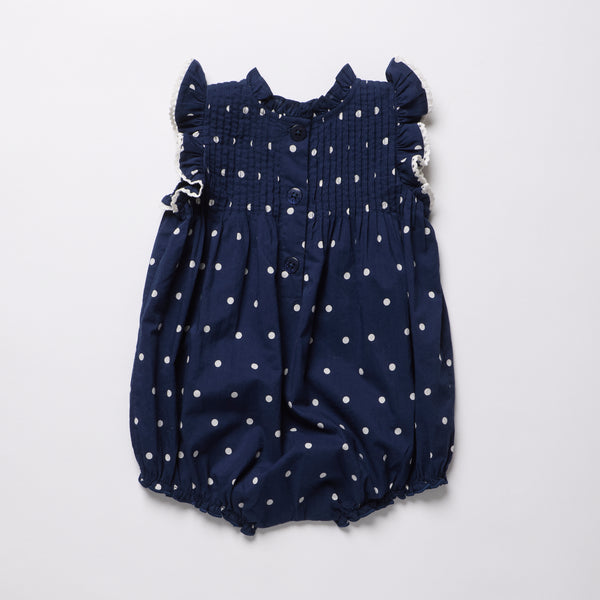 Baby Girls Jaipur Bubble (Navy Dot)