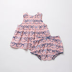 Baby Girls Jaipur 2-Pc Set (Pink Bows)