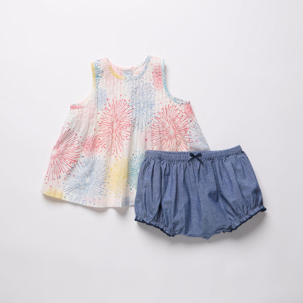 Baby Girls Jaipur 2-Pc Set (Fireworks)