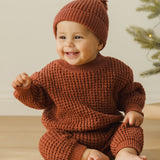 Chunky Knit Sweater (Cranberry)