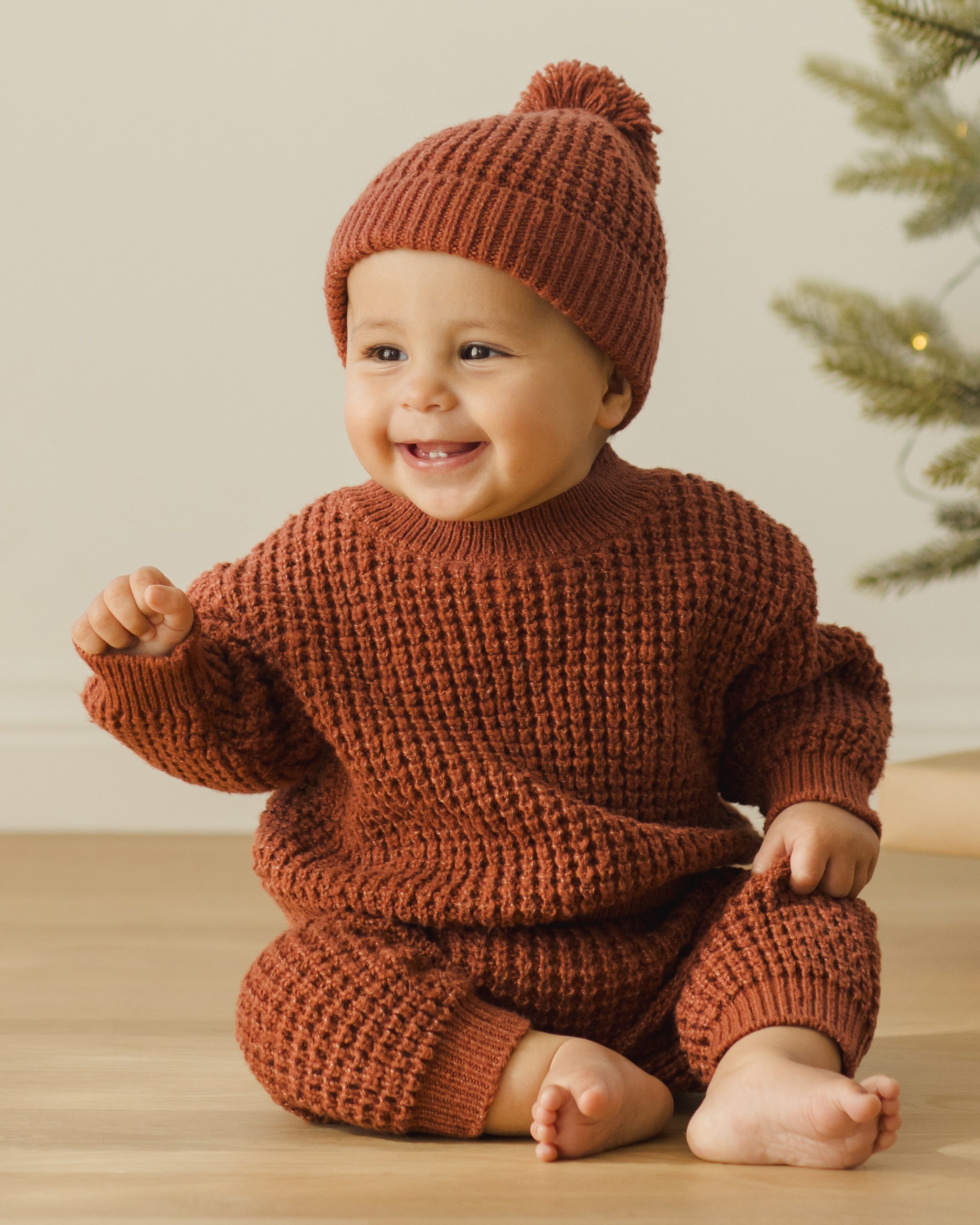 Chunky Knit Sweater (Cranberry)
