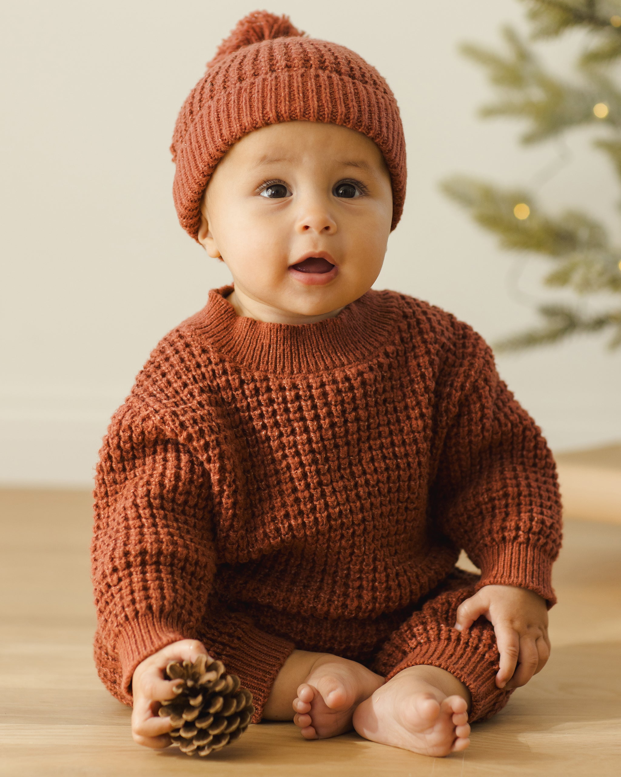 Chunky Knit Sweater (Cranberry)