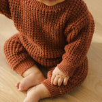 Chunky Knit Sweater (Cranberry)