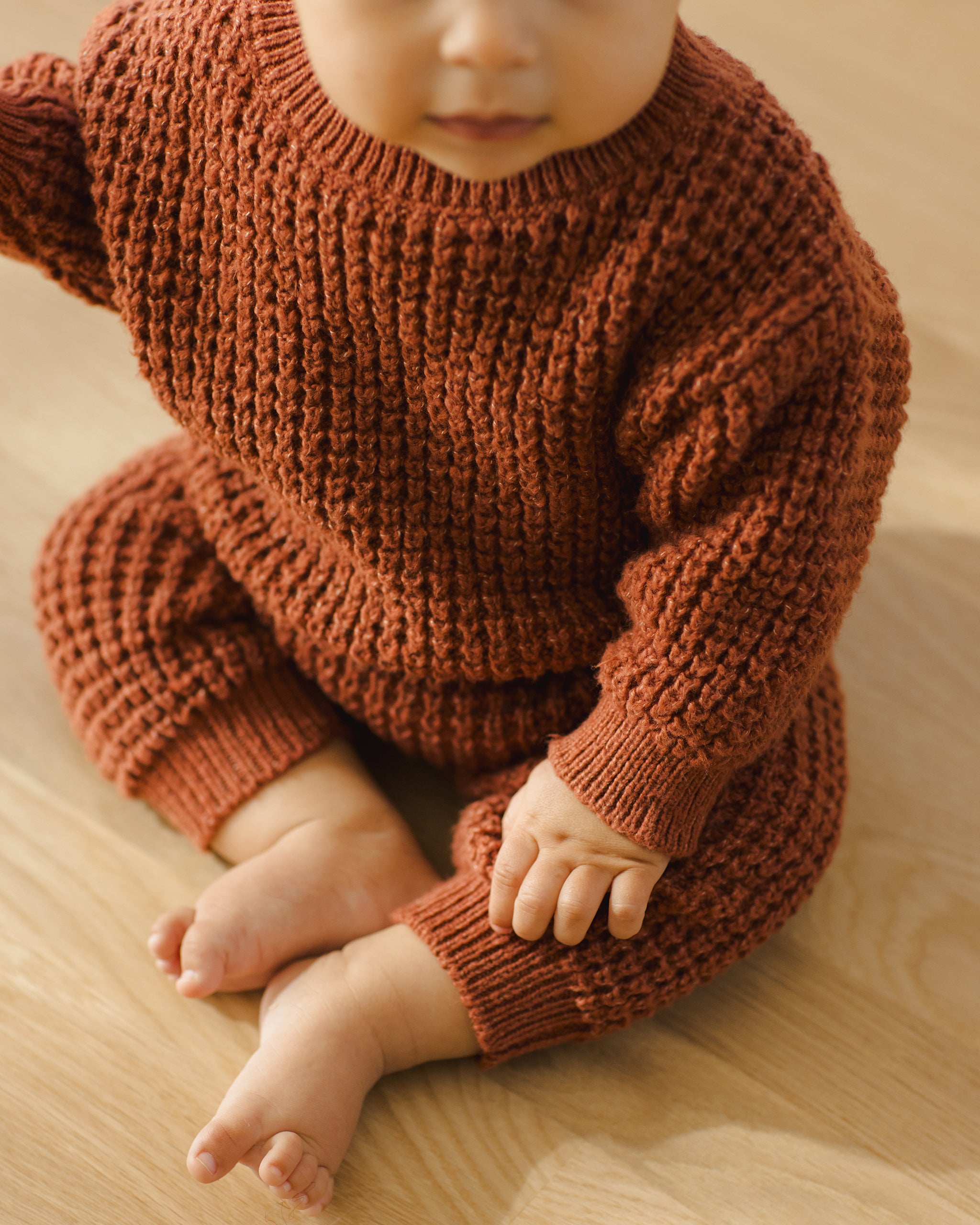Chunky Knit Sweater (Cranberry)