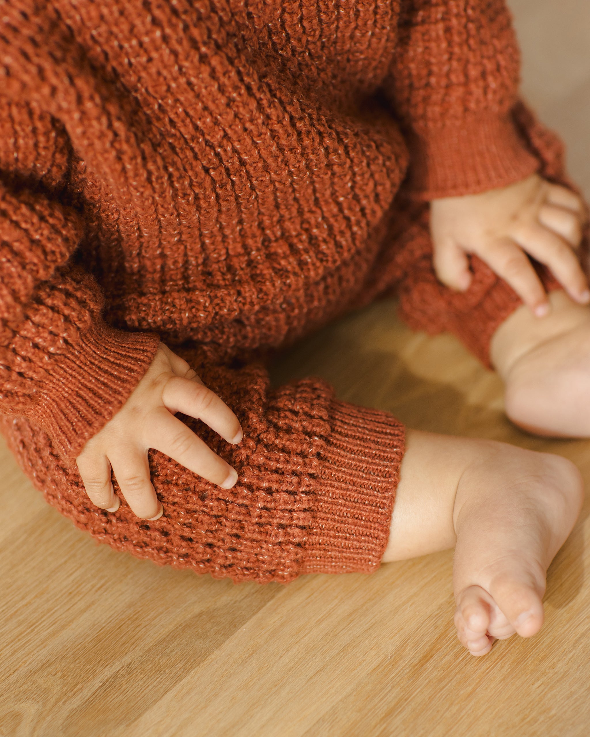 Chunky Knit Sweater (Cranberry)