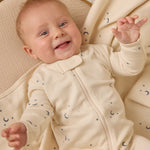 Zip Long Sleeve Sleeper Footie (Moons)
