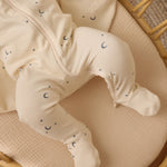 Zip Long Sleeve Sleeper Footie (Moons)