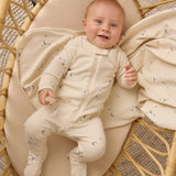 Zip Long Sleeve Sleeper Footie (Moons)