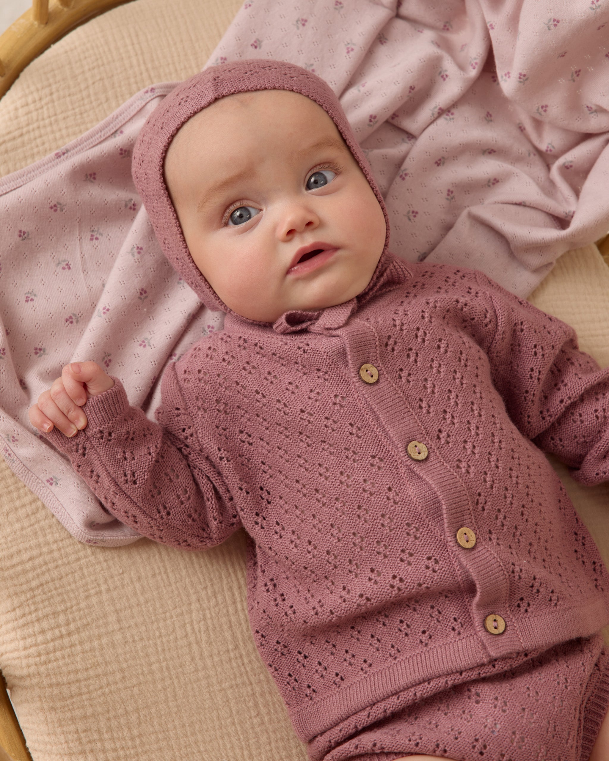 Knit Cardigan (Mulberry)