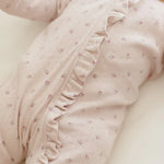 Ruffle Jumpsuit (Lilac Ditsy)