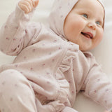 Ruffle Jumpsuit (Lilac Ditsy)