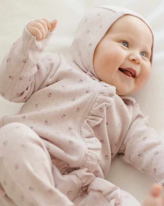 Ruffle Jumpsuit (Lilac Ditsy)