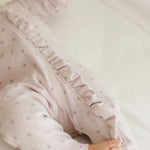 Ruffle Jumpsuit (Lilac Ditsy)