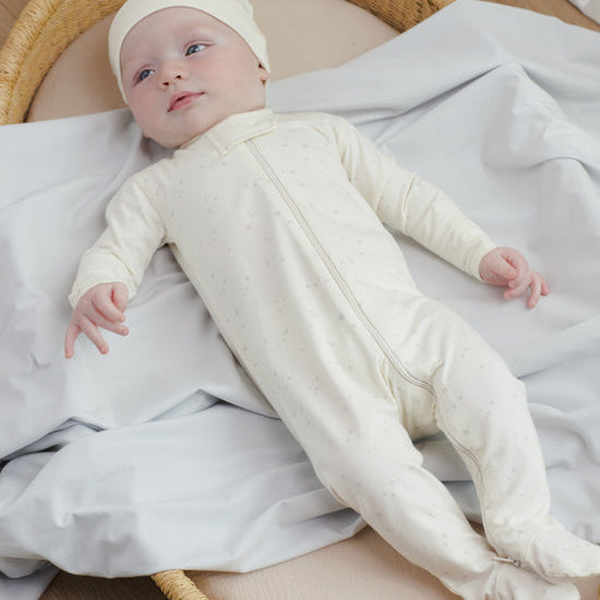 Zip Longsleeve Sleeper Footie (Stars)