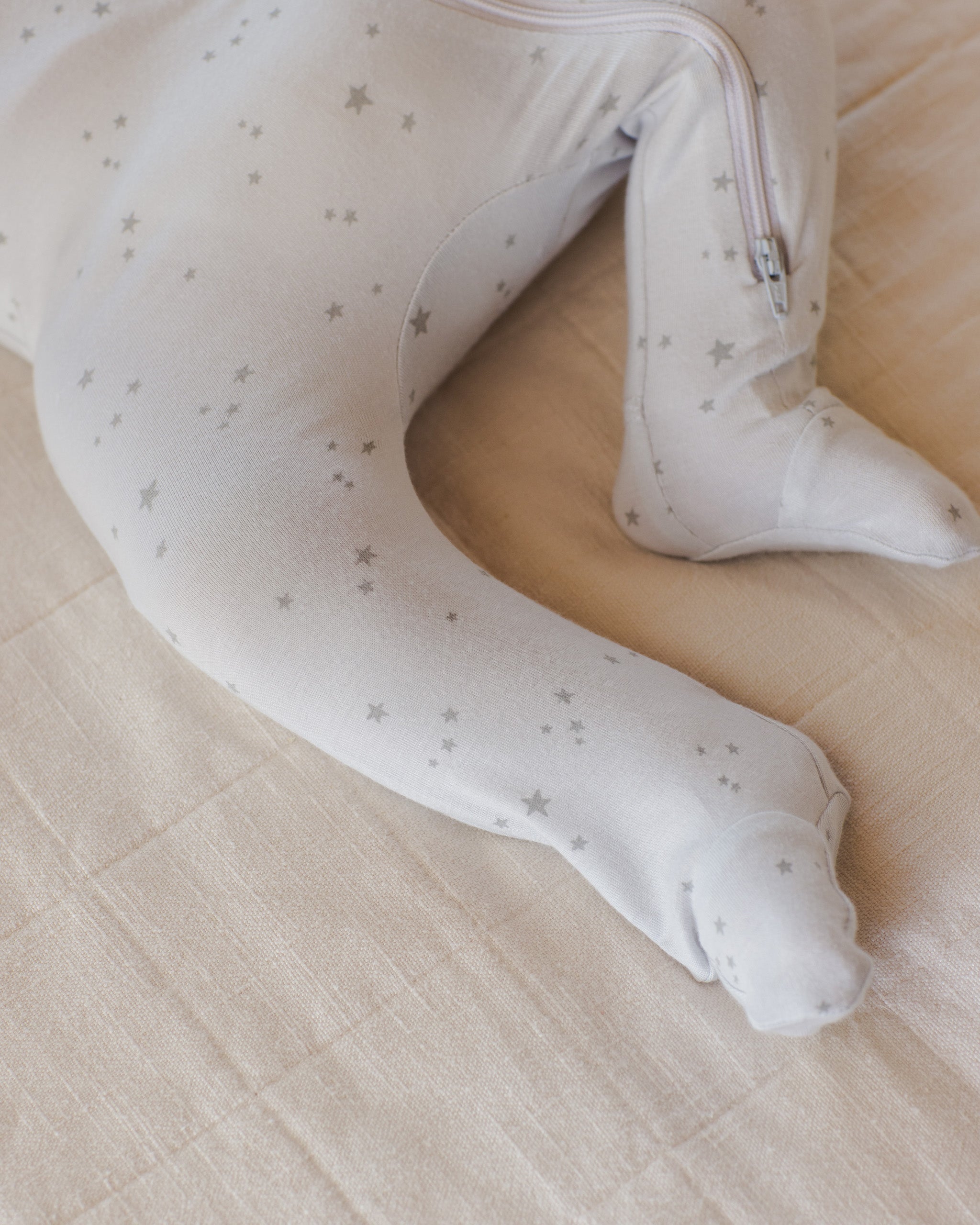 Modal Zip Footie (Stars Fog)