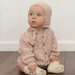 Bubble Knit Cardigan (Dusty Rose Speckle)