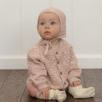 Bubble Knit Cardigan (Dusty Rose Speckle)