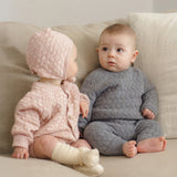 Bubble Knit Cardigan (Dusty Rose Speckle)