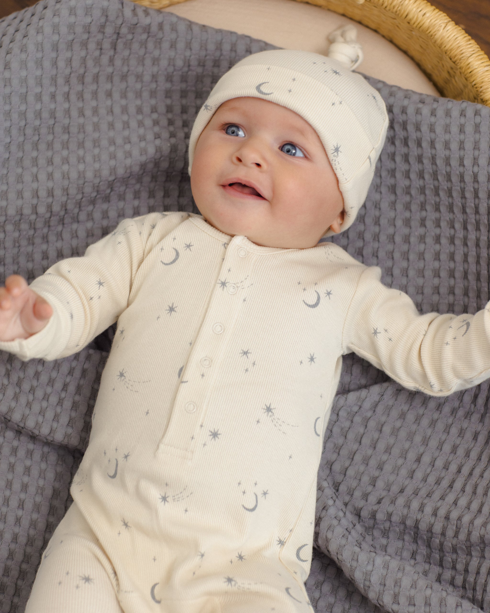 Ribbed Baby Jumpsuit (Celestial)