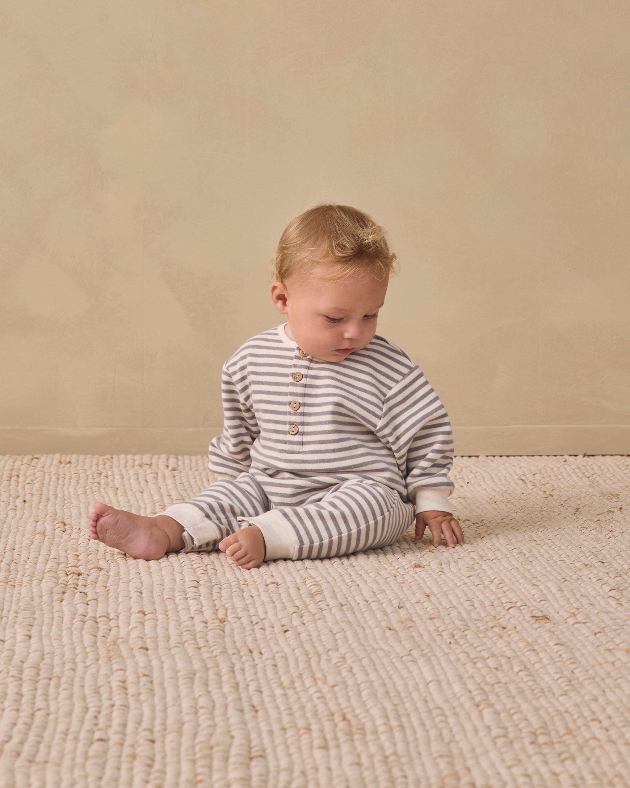 Relaxed Jumpsuit (Slate Stripe)