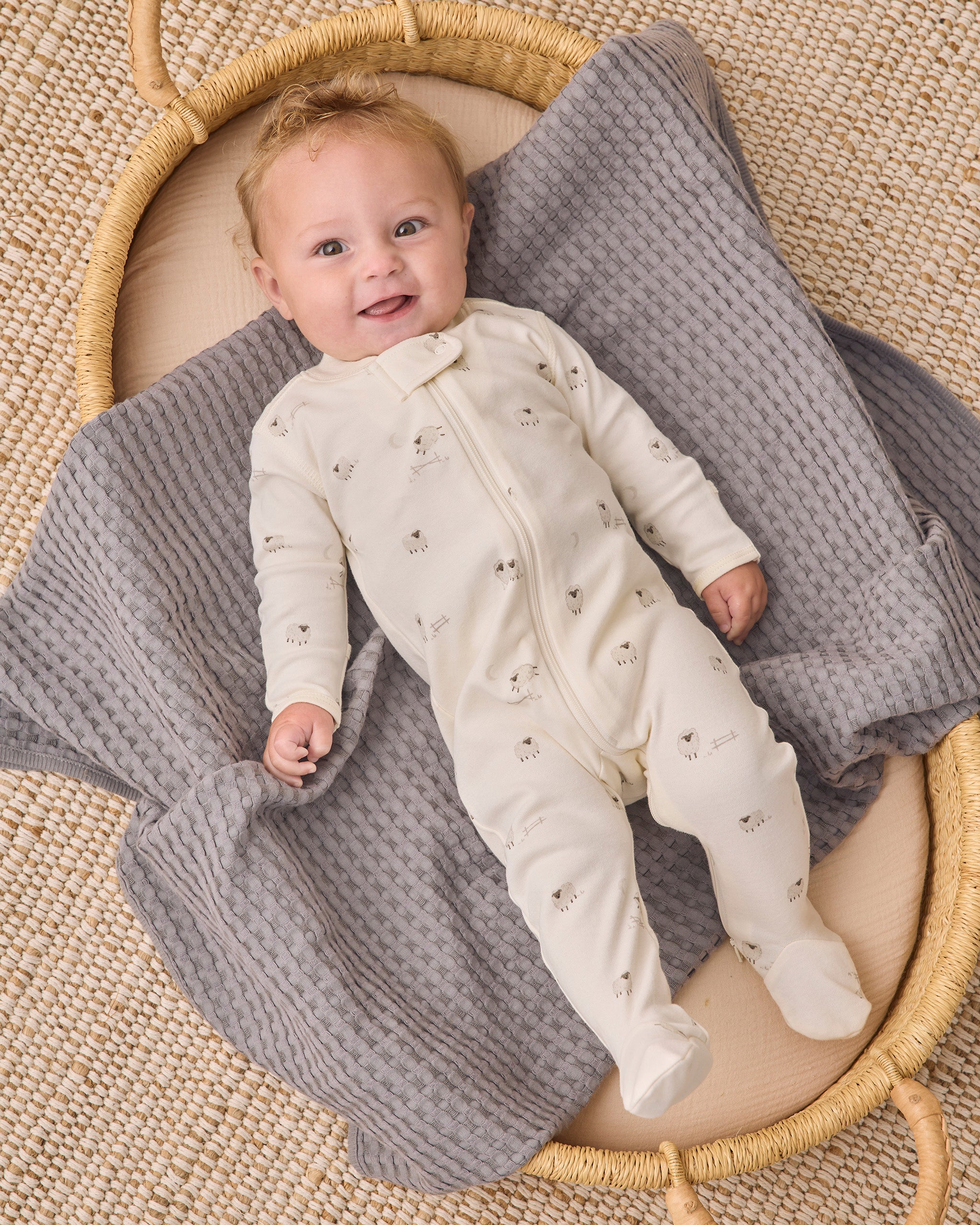 Zip Long Sleeve Sleeper Footie (Sheep)
