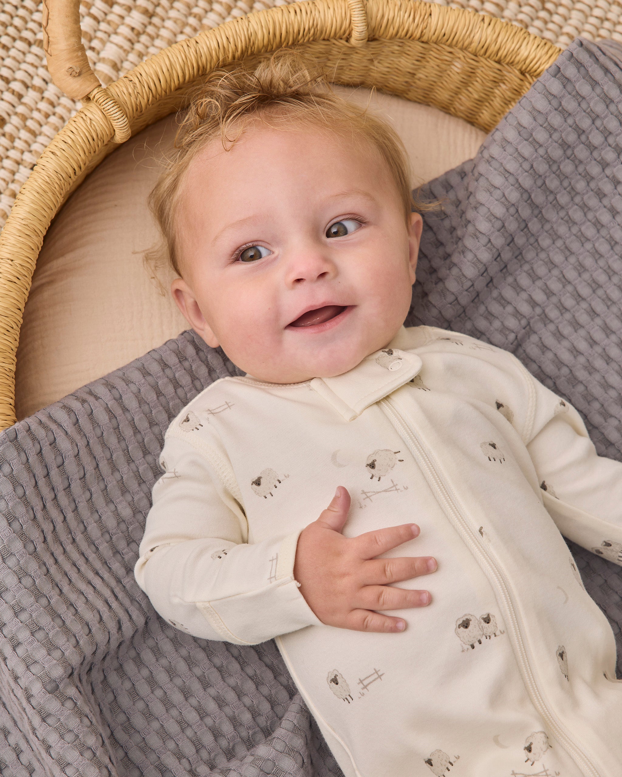 Zip Long Sleeve Sleeper Footie (Sheep)