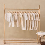Bamboo Zip Footie (Cloud Floral)