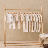 Bamboo Zip Footie (Cloud Floral)