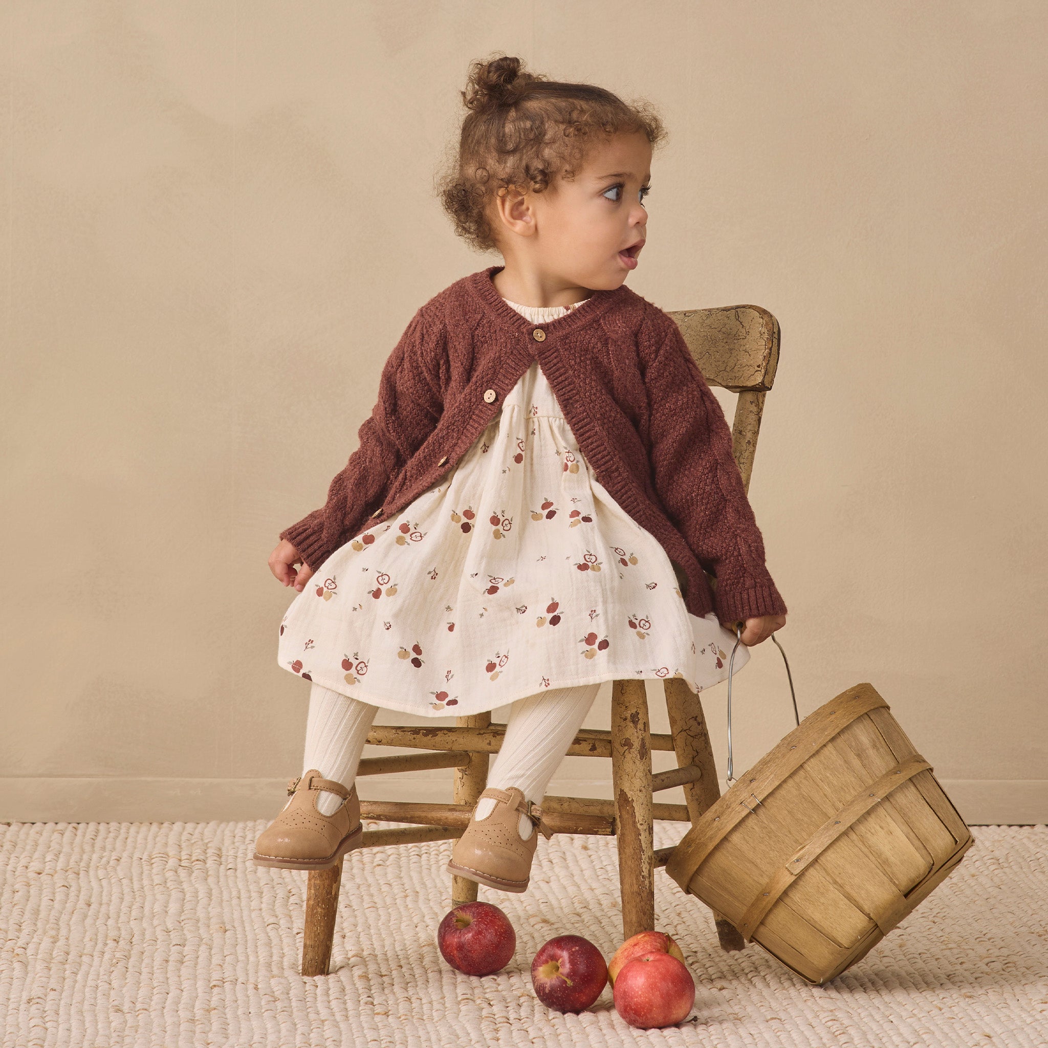 Knit Cardigan (Black Cherry)