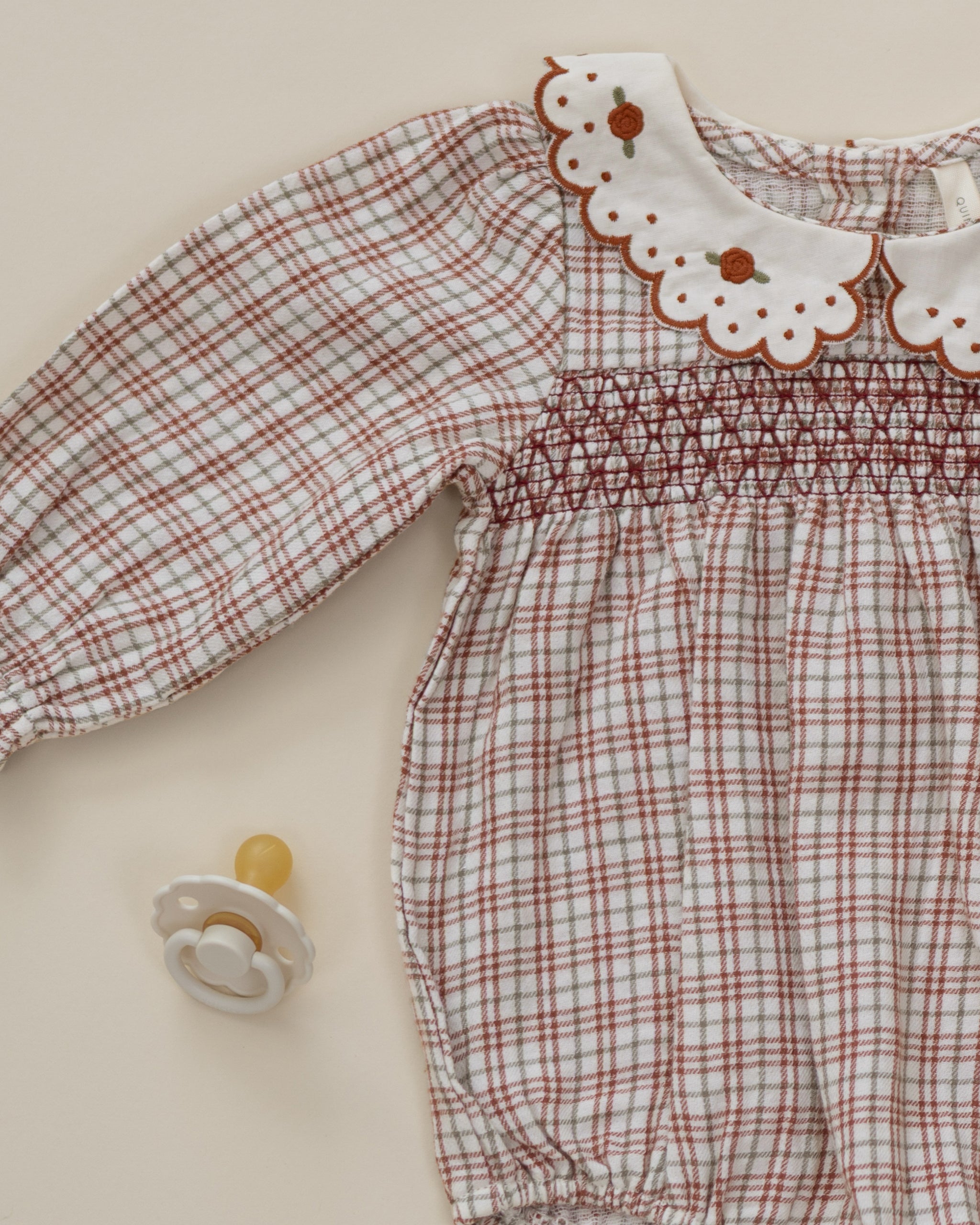 Callie Romper (Christmas Plaid)