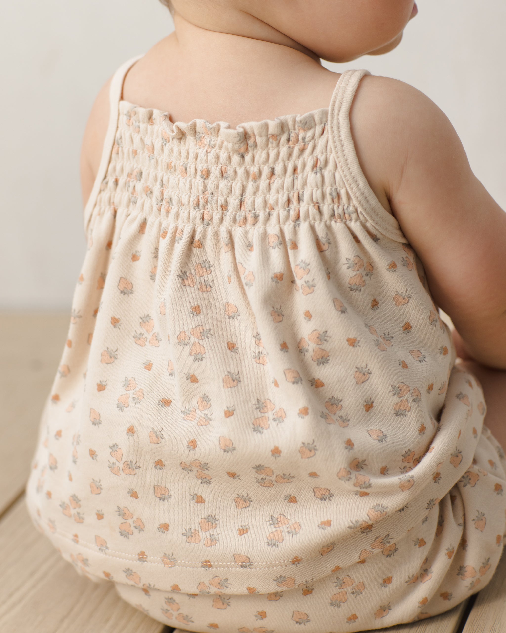 Smocked Tank + Bloomer Set (Strawberries)