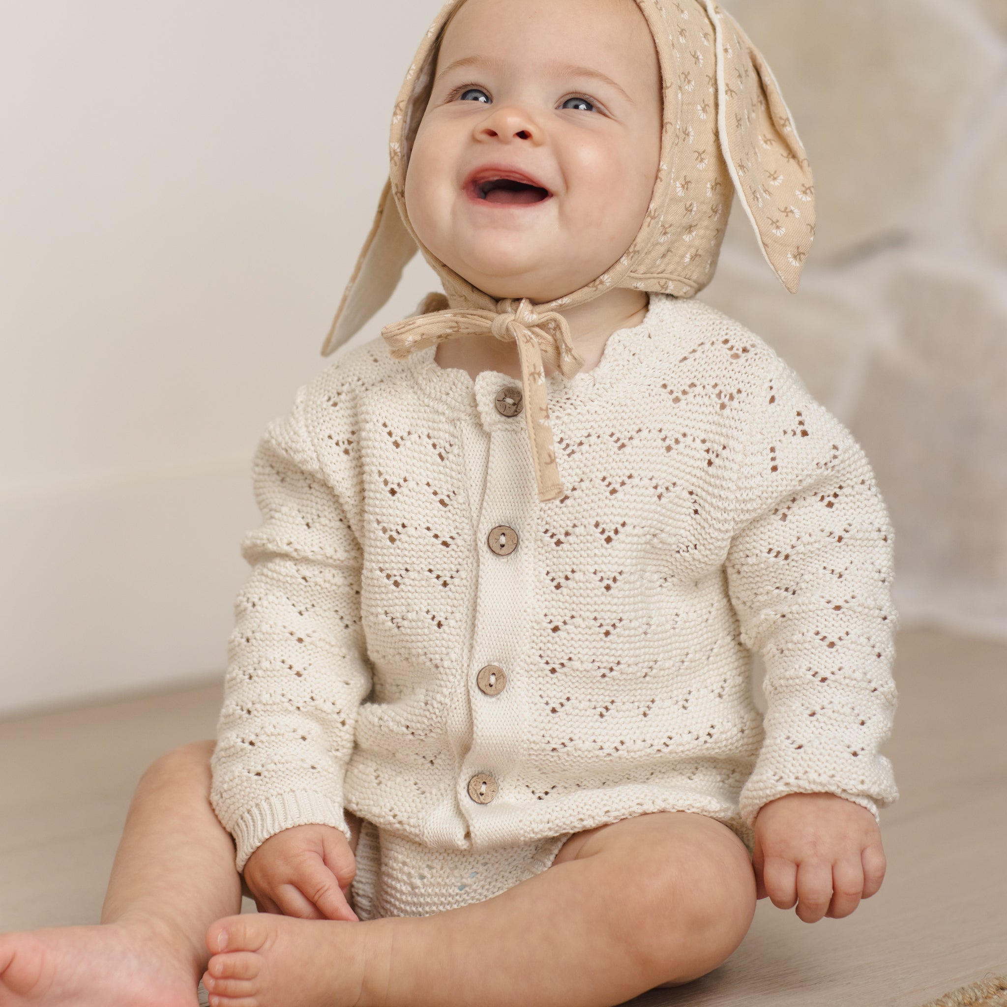 Knit Cardigan (Natural)