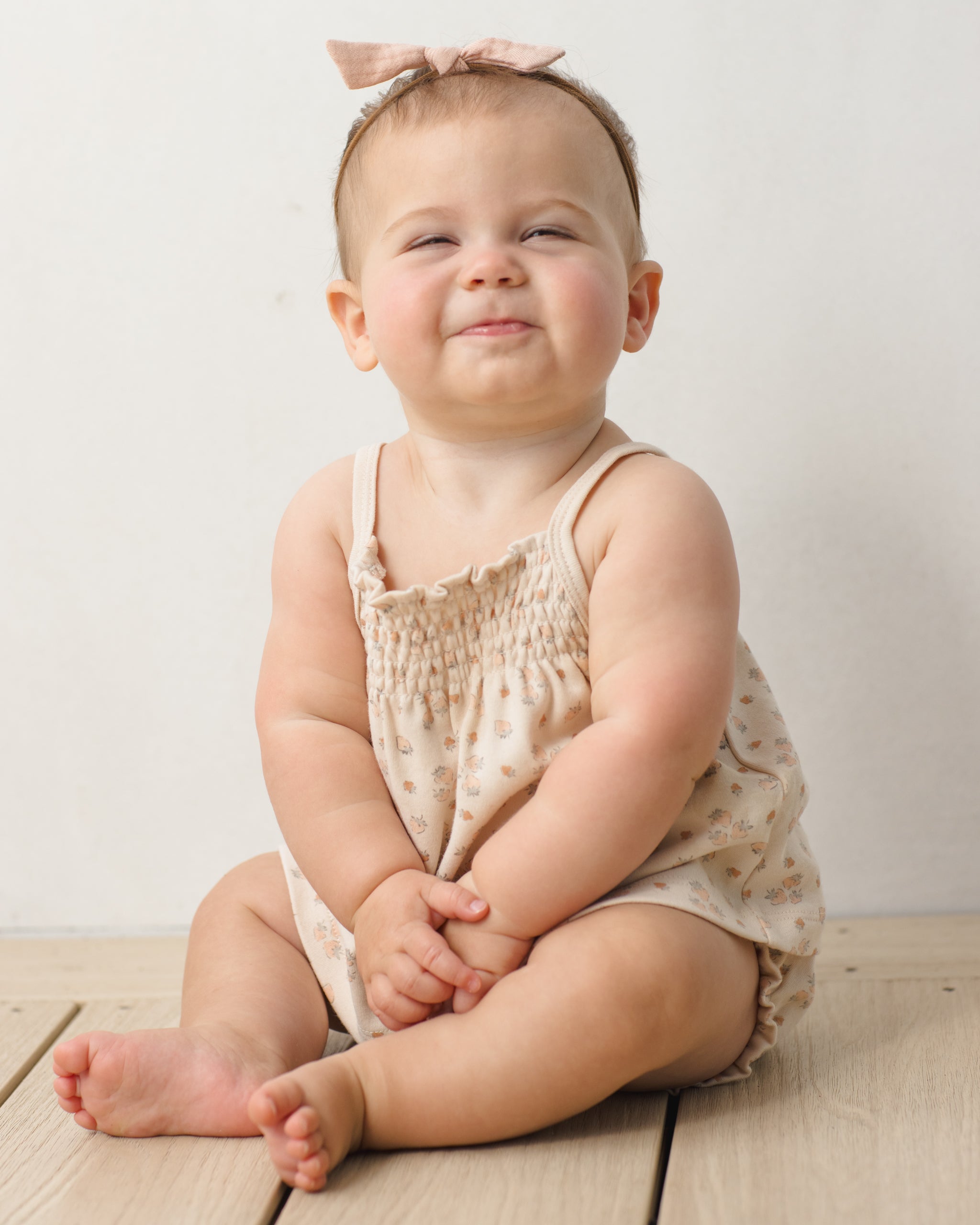 Smocked Tank + Bloomer Set (Strawberries)