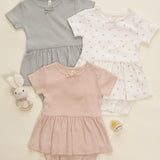 Pointelle Skirted Bodysuit (Sage)