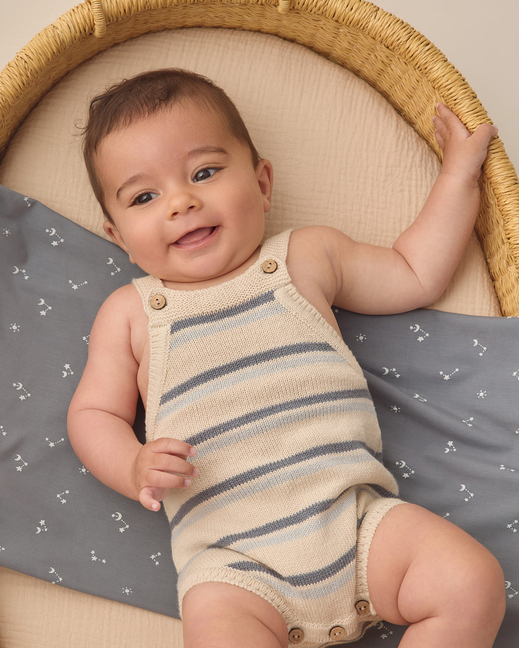 Tatum Romper (Ocean Stripe)