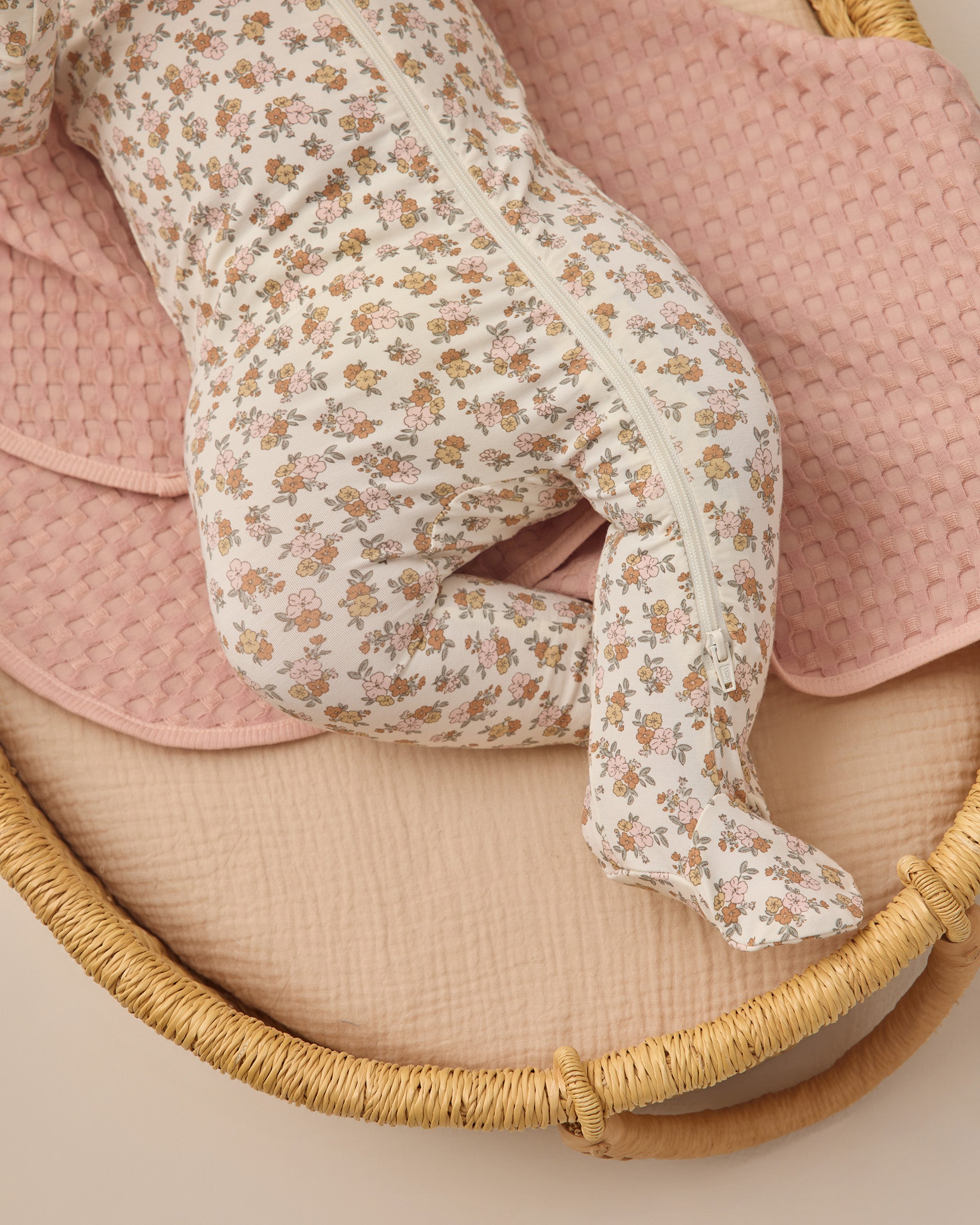 Bamboo Zip Footie (Wildflower)