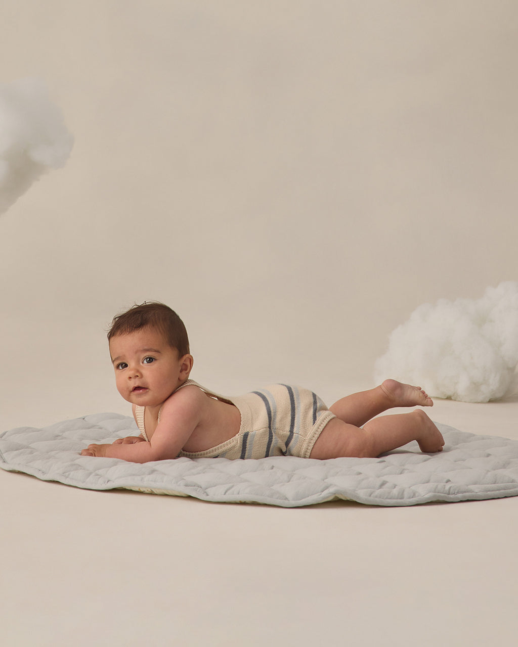 Tatum Romper (Ocean Stripe)